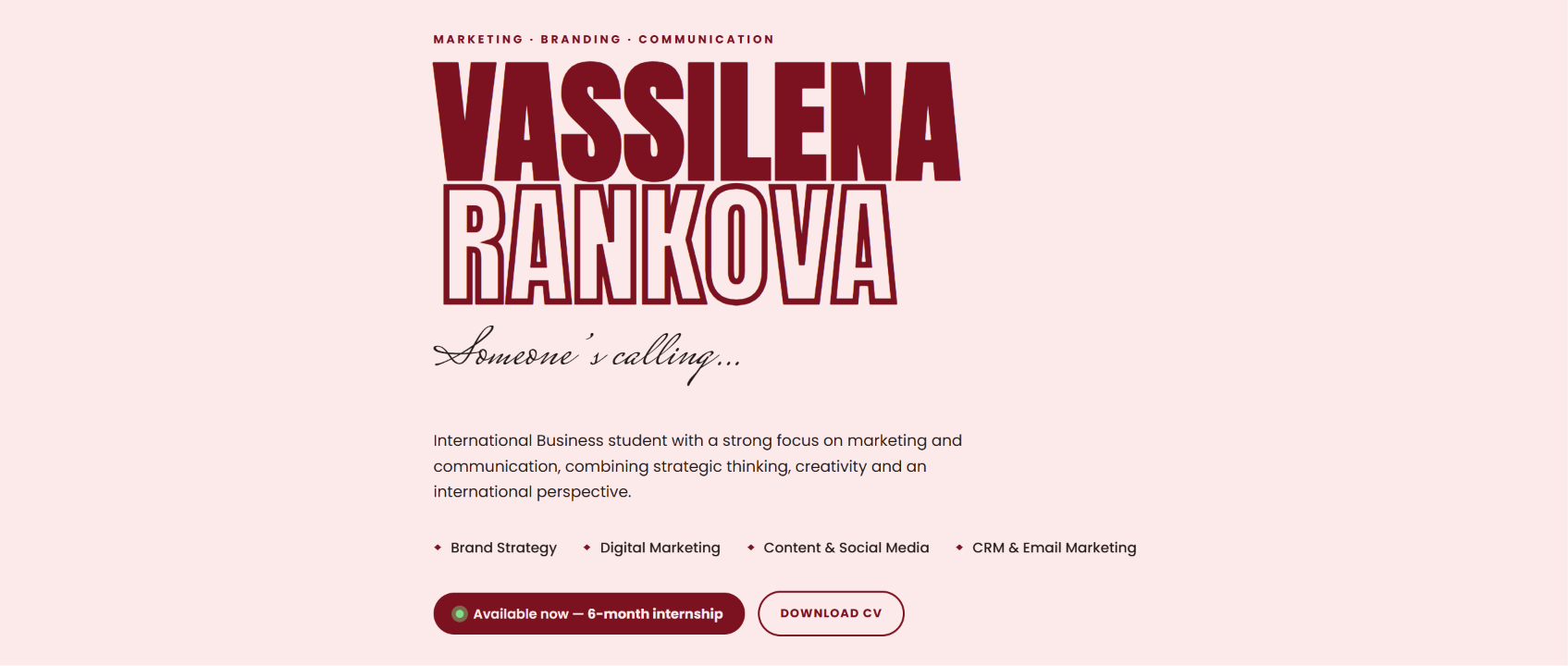 Vassilena Rankova — Portfolio marketing & communication